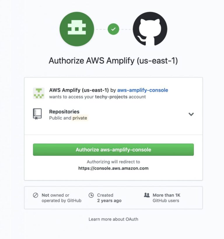 Github Authorize screen